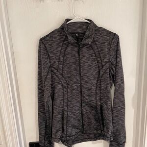 90 Degree By Reflex Gray Zip-Up Hoodie